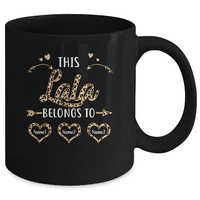 Personalized This Lala Belongs To Custom Lala Kids Name Leopard Mothers Day Birthday Christmas Mug | siriusteestore