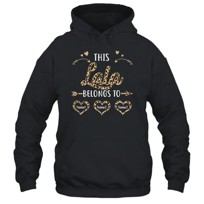 Personalized This Lala Belongs To Custom Lala Kids Name Leopard Mothers Day Birthday Christmas