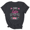 Personalized This Lala Is Blessed With Kids Custom Lala Name Flower Mothers Day Birthday Christmas Shirt & Tank Top | siriusteestore