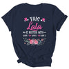 Personalized This Lala Is Blessed With Kids Custom Lala Name Flower Mothers Day Birthday Christmas Shirt & Tank Top | siriusteestore