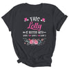 Personalized This Lolly Is Blessed With Kids Custom Lolly Name Flower Mothers Day Birthday Christmas Shirt & Tank Top | siriusteestore