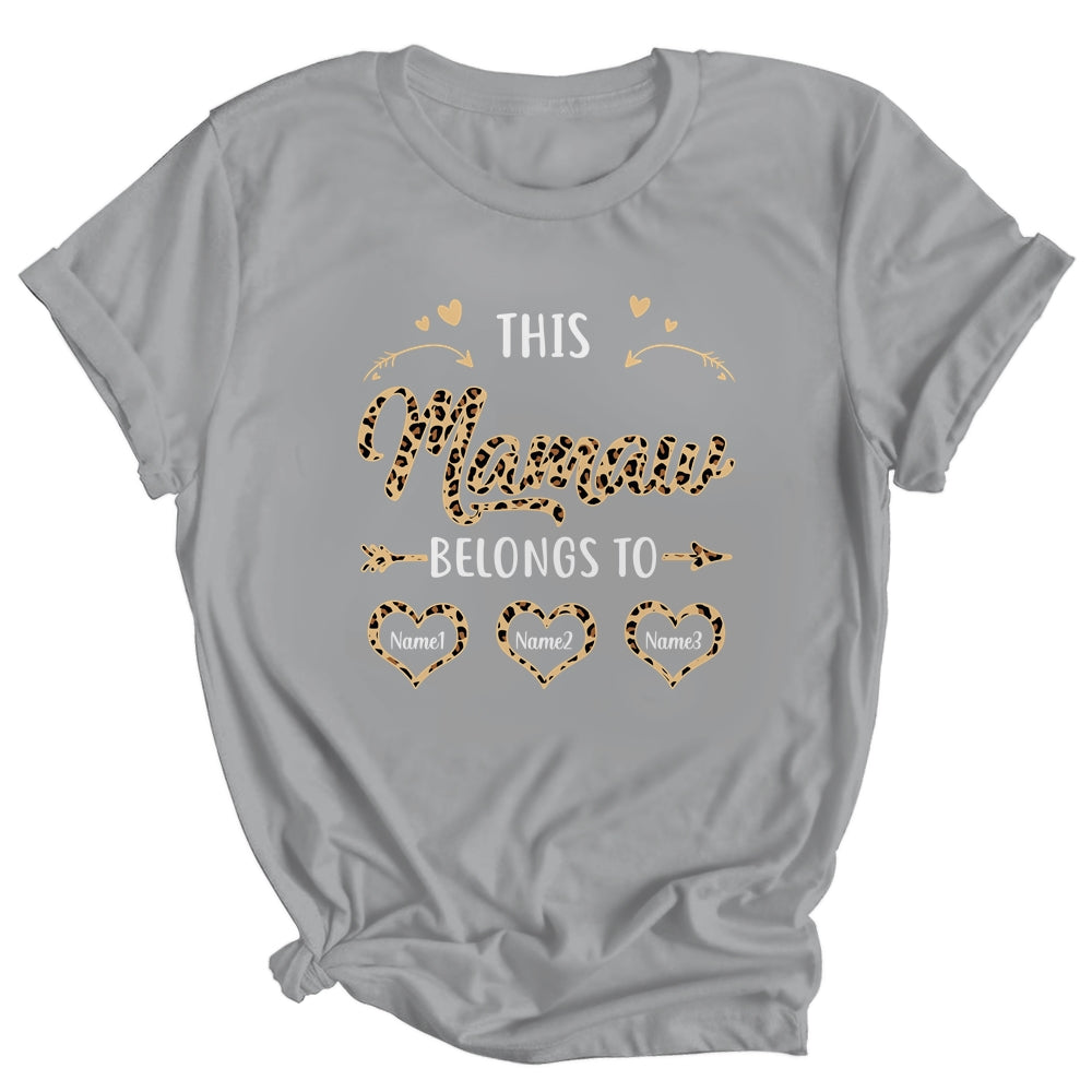 Personalized This Mamaw Belongs To Custom Mamaw Kids Name Leopard Mothers Day Birthday Christmas