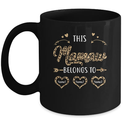Personalized This Mamaw Belongs To Custom Mamaw Kids Name Leopard Mothers Day Birthday Christmas Mug | siriusteestore