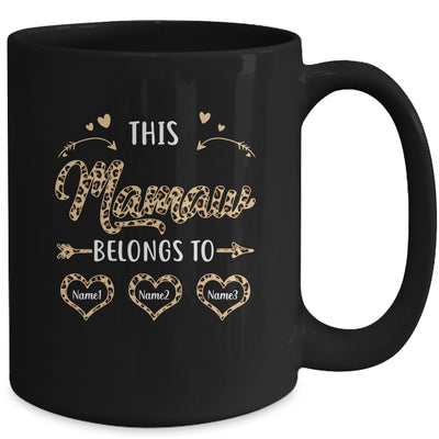 Personalized This Mamaw Belongs To Custom Mamaw Kids Name Leopard Mothers Day Birthday Christmas Mug | siriusteestore