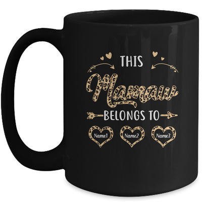 Personalized This Mamaw Belongs To Custom Mamaw Kids Name Leopard Mothers Day Birthday Christmas Mug | siriusteestore