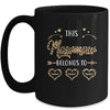 Personalized This Mawmaw Belongs To Custom Mawmaw Kids Name Leopard Mothers Day Birthday Christmas Mug | siriusteestore