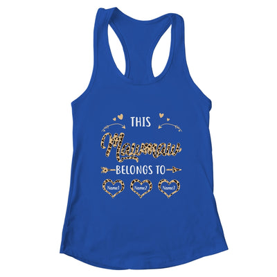 Personalized This Mawmaw Belongs To Custom Mawmaw Kids Name Leopard Mothers Day Birthday Christmas