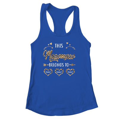 Personalized This Mawmaw Belongs To Kids Custom Mawmaw With Kid's Name Leopard For Women Mothers Day Birthday Christmas Shirt & Tank Top | siriusteestore