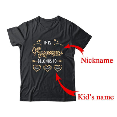 Personalized This Mawmaw Belongs To Kids Custom Mawmaw With Kid's Name Leopard For Women Mothers Day Birthday Christmas Shirt & Tank Top | Custom | siriusteestore