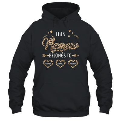 Personalized This Memaw Belongs To Custom Memaw Kids Name Leopard Mothers Day Birthday Christmas
