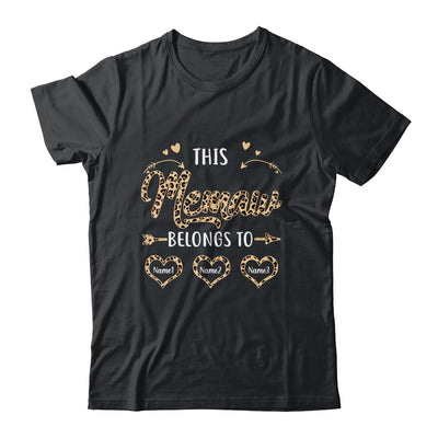 Personalized This Memaw Belongs To Kids Custom Memaw With Kid's Name Leopard For Women Mothers Day Birthday Christmas Shirt & Tank Top | siriusteestore