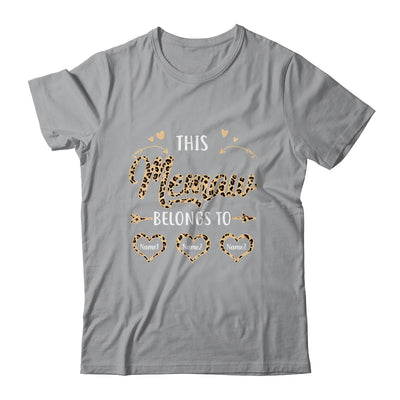Personalized This Memaw Belongs To Kids Custom Memaw With Kid's Name Leopard For Women Mothers Day Birthday Christmas Shirt & Tank Top | siriusteestore