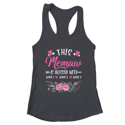 Personalized This Memaw Is Blessed With Kids Custom Memaw Name Flower Mothers Day Birthday Christmas