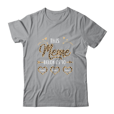 Personalized This Meme Belongs To Kids Custom Meme With Kid's Name Leopard For Women Mothers Day Birthday Christmas Shirt & Tank Top | siriusteestore