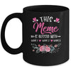 Personalized This Meme Is Blessed With Kids Custom Meme Name Flower Mothers Day Birthday Christmas Mug | siriusteestore
