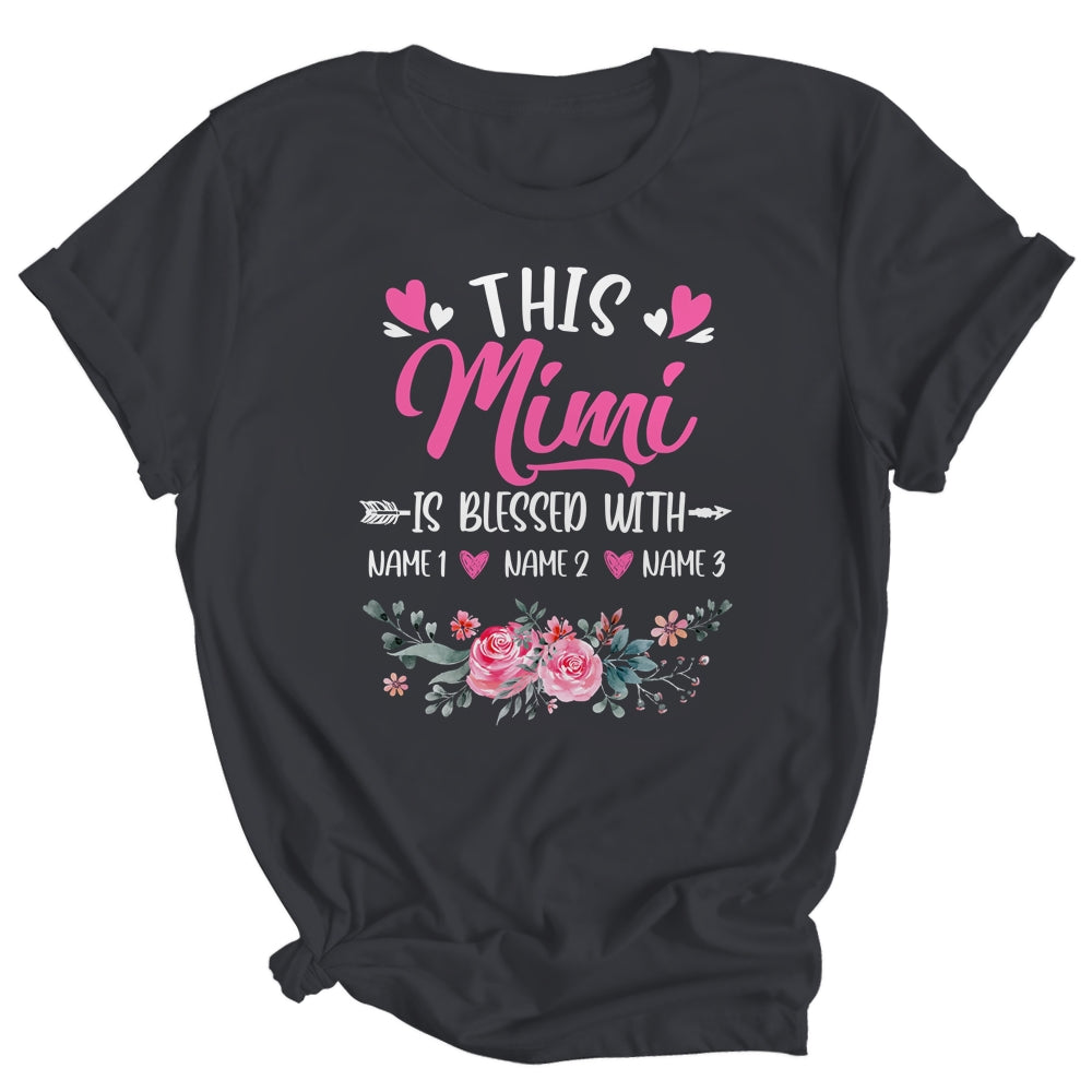Personalized This Mimi Is Blessed With Kids Custom Mimi Name Flower Mothers Day Birthday Christmas Shirt & Tank Top | siriusteestore