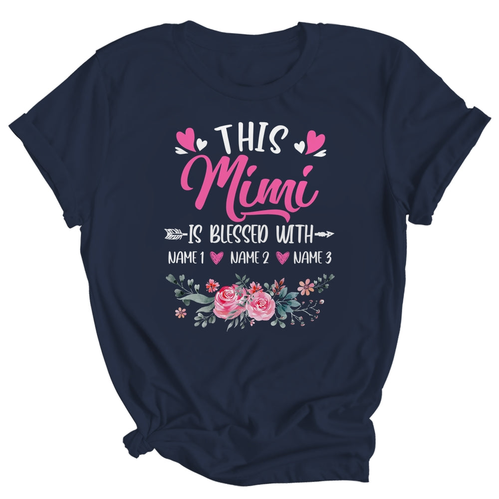 Personalized This Mimi Is Blessed With Kids Custom Mimi Name Flower Mothers Day Birthday Christmas Shirt & Tank Top | siriusteestore