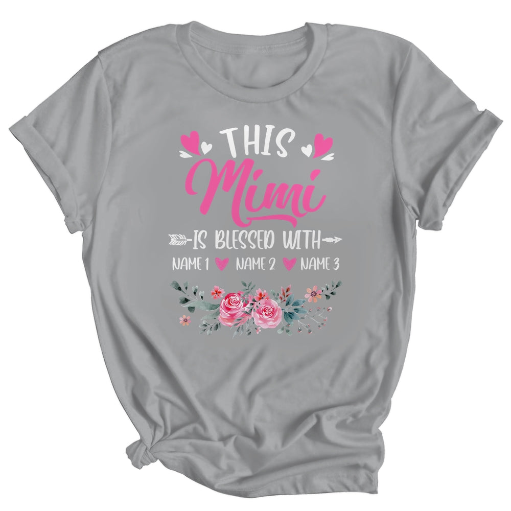 Personalized This Mimi Is Blessed With Kids Custom Mimi Name Flower Mothers Day Birthday Christmas Shirt & Tank Top | siriusteestore