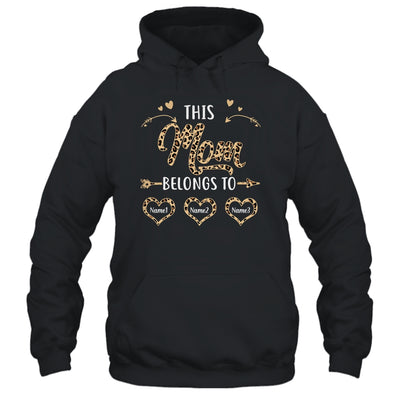 Personalized This Mom Belongs To Kids Custom Mom With Kid's Name Leopard For Women Mothers Day Birthday Christmas Shirt & Tank Top Shirt & Tank Top | siriusteestore