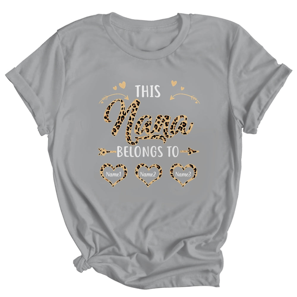 Personalized This Nana Belongs To Custom Nana Kids Name Leopard Mothers Day Birthday Christmas