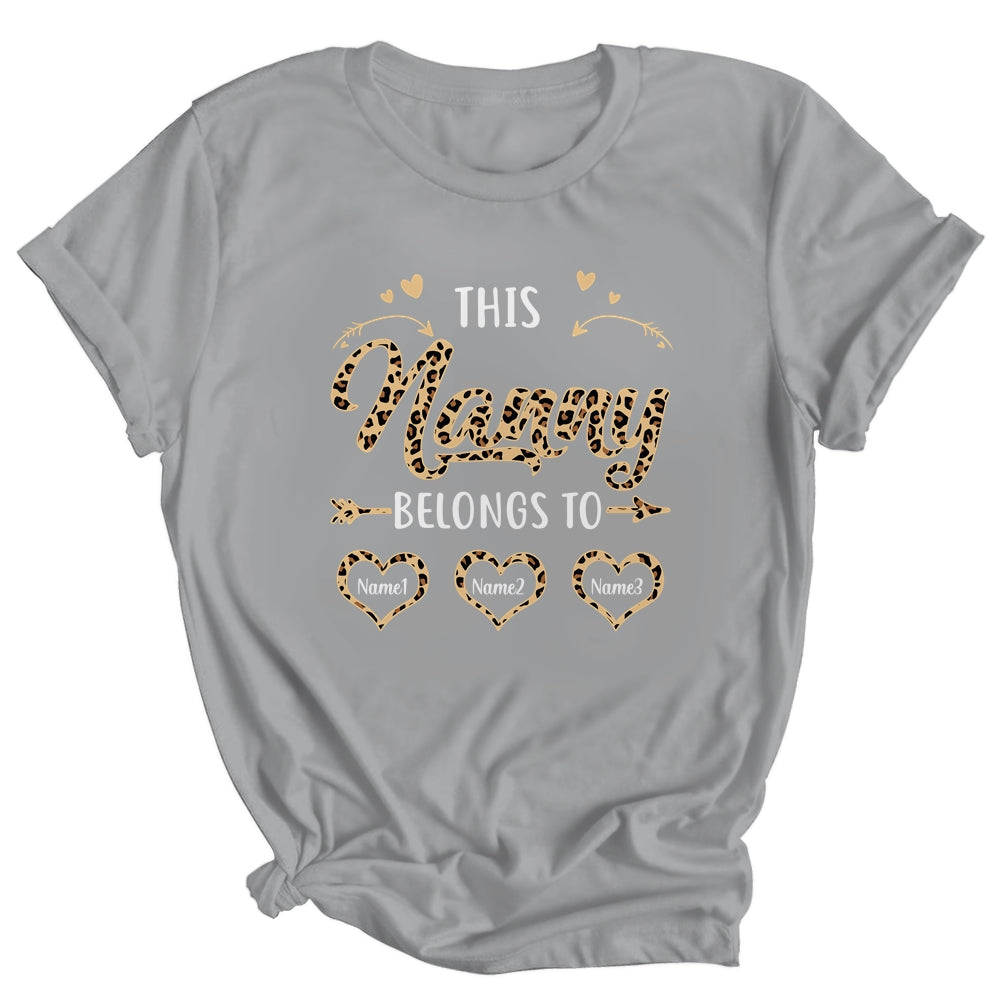Personalized This Nanny Belongs To Custom Nanny Kids Name Leopard Mothers Day Birthday Christmas