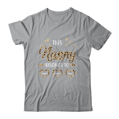 Personalized This Nanny Belongs To Kids Custom Nanny With Kid's Name Leopard For Women Mothers Day Birthday Christmas Shirt & Tank Top | siriusteestore