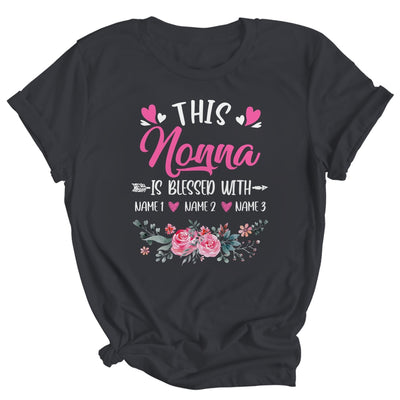 Personalized This Nonna Is Blessed With Kids Custom Nonna Name Flower Mothers Day Birthday Christmas Shirt & Tank Top | siriusteestore