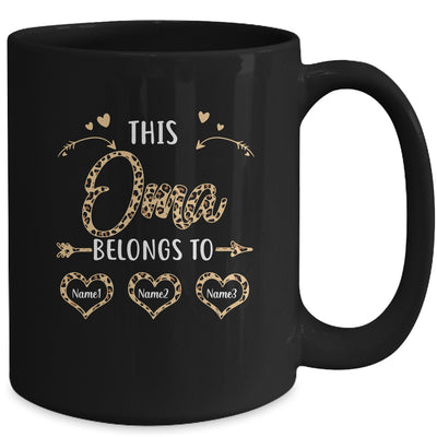 Personalized This Oma Belongs To Custom Oma Kids Name Leopard Mothers Day Birthday Christmas Mug | siriusteestore