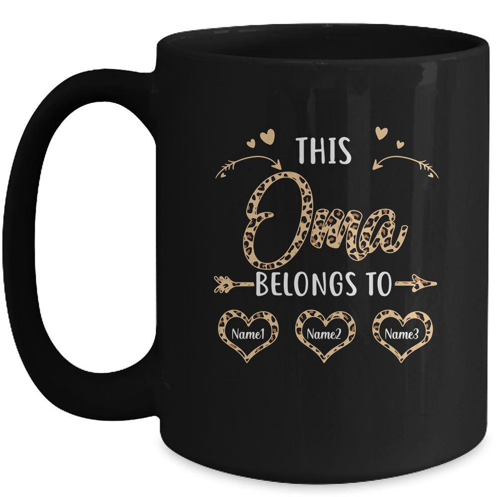 Personalized This Oma Belongs To Custom Oma Kids Name Leopard Mothers Day Birthday Christmas Mug | siriusteestore