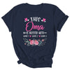 Personalized This Oma Is Blessed With Kids Custom Oma Name Flower Mothers Day Birthday Christmas Shirt & Tank Top | siriusteestore