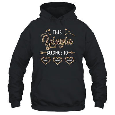 Personalized This Yiayia Belongs To Custom Yiayia Kids Name Leopard Mothers Day Birthday Christmas Shirt & Tank Top | siriusteestore