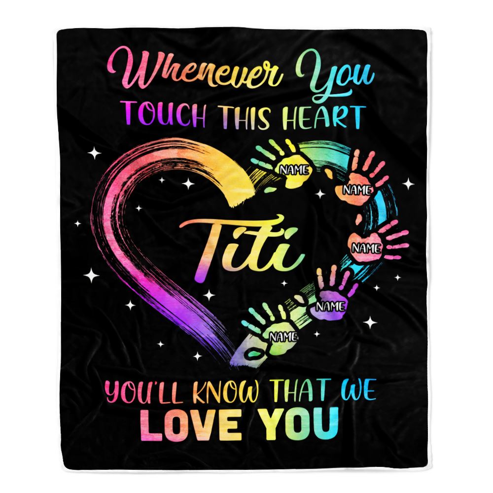 Personalized Titi Blanket From Niece Nephew We Love You Kids Titi Birthday Mothers Day Christmas Customized Bed Fleece Throw Blanket | siriusteestore