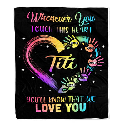 Personalized Titi Blanket From Niece Nephew We Love You Kids Titi Birthday Mothers Day Christmas Customized Bed Fleece Throw Blanket | siriusteestore