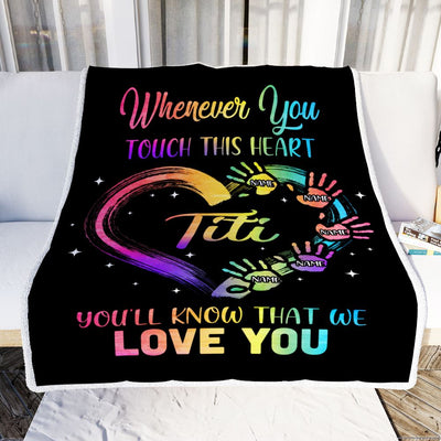 Personalized Titi Blanket From Niece Nephew We Love You Kids Titi Birthday Mothers Day Christmas Customized Bed Fleece Throw Blanket | siriusteestore