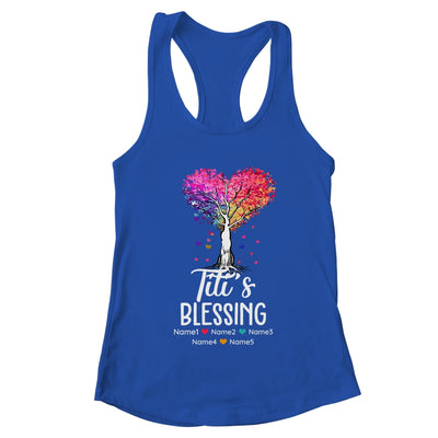 Personalized Titi Is Blessed With Kids Name Colortree Custom Mom For Women Mothers Day Birthday Christmas