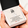 Forever Love Necklace | Personalized Titi Necklace From Niece Nephew You Will Always Be My Titi Birthday Mothers Day Christmas Customized Gift Box Message Card | siriusteestore