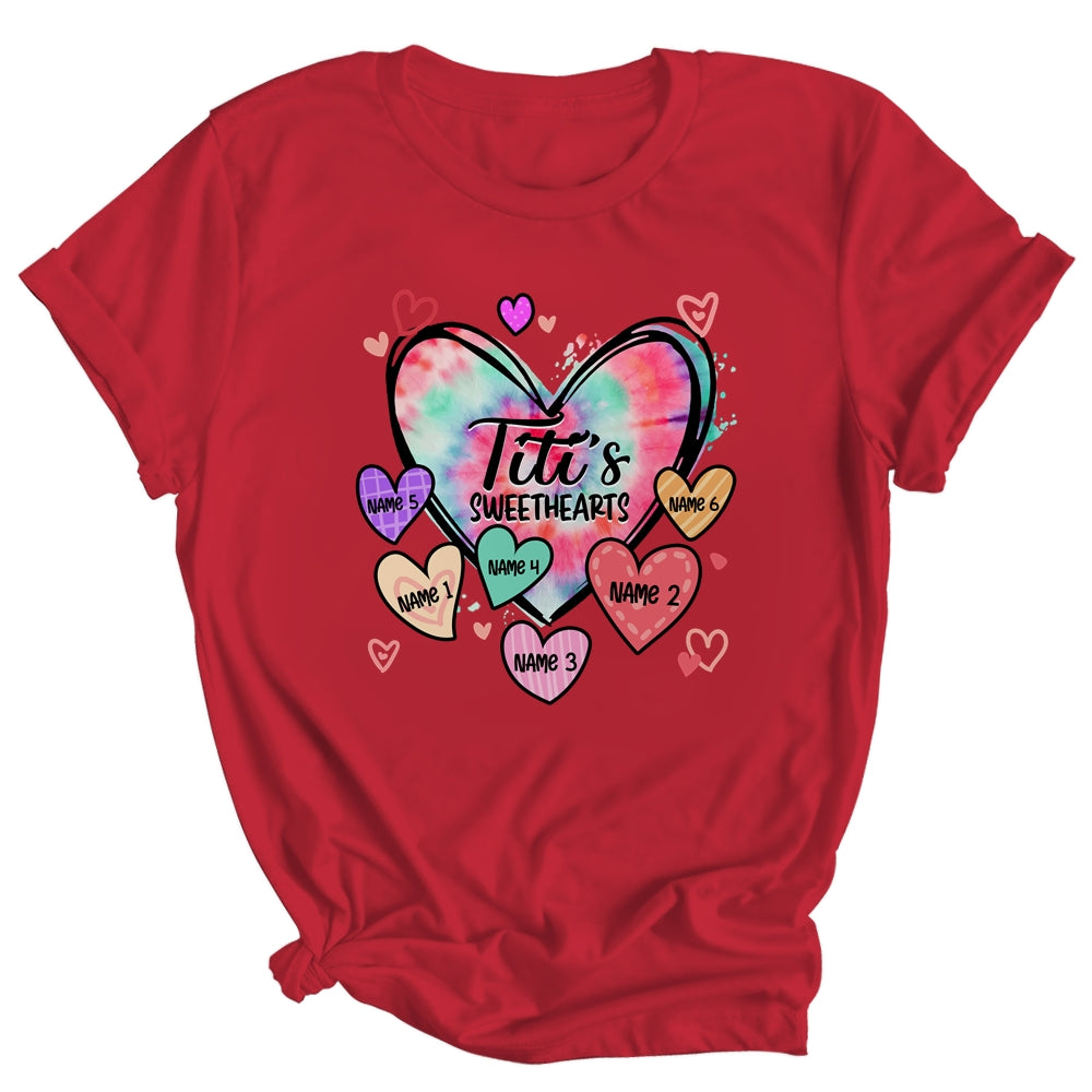 Personalized Titi Sweethearts Custom With Kids Name Valentines Day Mothers Day Birthday Christmas Shirt & Tank Top | siriusteestore
