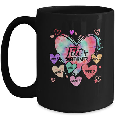 Personalized Titi Sweethearts Custom With Kids Name Valentines Day Mothers Day Birthday Christmas Mug | siriusteestore