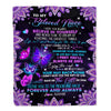 Personalized To Beloved Niece Blanket From Aunt Auntie Uncle I Love You Forever And Always Butterfly Niece Birthday Christmas Customized Fleece Blanket | siriusteestore