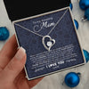 Forever Love Necklace | Personalized To My Amazing Mom Necklace From Son When I Was A Little Boy Mom Birthday Mothers Day Christmas Jewelry Customized Gift Box Message Card | siriusteestore
