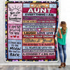 Personalized To My Aunt Blanket From Niece Nephew Wood Everything I Am You Helped Me To Be Aunt Birthday Mothers Day Christmas Fleece Blanket | siriusteestore