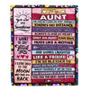 Personalized To My Aunt Blanket From Niece Wood The Love Between An Aunt And Niece Birthday Mothers Day Christmas Thanksgiving Customized Fleece Throw Blanket | siriusteestore