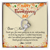 Forever Love Necklace | Personalized To My Aunt Necklace From Niece Nephew Thank You For Raising Me Happy Thanksgiving Day Pendant Jewelry Customized Gift Box Message Card | siriusteestore