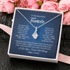 Alluring Beauty Necklace | Personalized To My Beautiful Fiancee Necklace From Fiance Hold This Close My Love Fiancee Birthday Valentine Day Christmas Customized Gift Box Message Card | siriusteestore