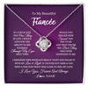 Love Knot Necklace | Personalized To My Beautiful Fiancee Necklace From Fiance I Love You Fiancee Birthday Valentines Day Christmas Jewelry Customized Gift Box Message Card | siriusteestore