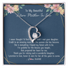 Forever Love Necklace | Personalized To My Beautiful Future Mother In Law Necklace from Son In Law Thank You Mother In Law Jewelry Birthday Wedding Day Customized Box Message Card | siriusteestore