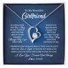 Forever Love Necklace | Personalized To My Beautiful Girlfriend Necklace From Boyfriend Hold This Close My Love Girlfriend Birthday Christmas Customized Gift Box Message Card | siriusteestore