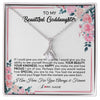 Alluring Beauty Necklace | Personalized To My Beautiful Goddaughter Necklace From Godmother I Am Here For You Floral Goddaughter Birthday Christmas Customized Gift Box Message Card | siriusteestore