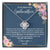 Love Knot Necklace | Personalized To My Beautiful Godmother Necklace From Niece You Are The World Godmother Birthday Mothers Day Christmas Customized Gift Box Message Card | siriusteestore