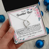 Forever Love Necklace | Personalized To My Beautiful Niece Necklace From Aunt Uncle I Am Here For You Floral Niece Jewelry Pendant Birthday Christmas Customized Message Card | siriusteestore